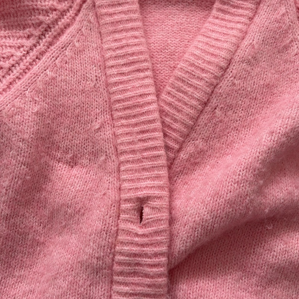 Pink Button-Up Cardigan - Picture 2 of 5
